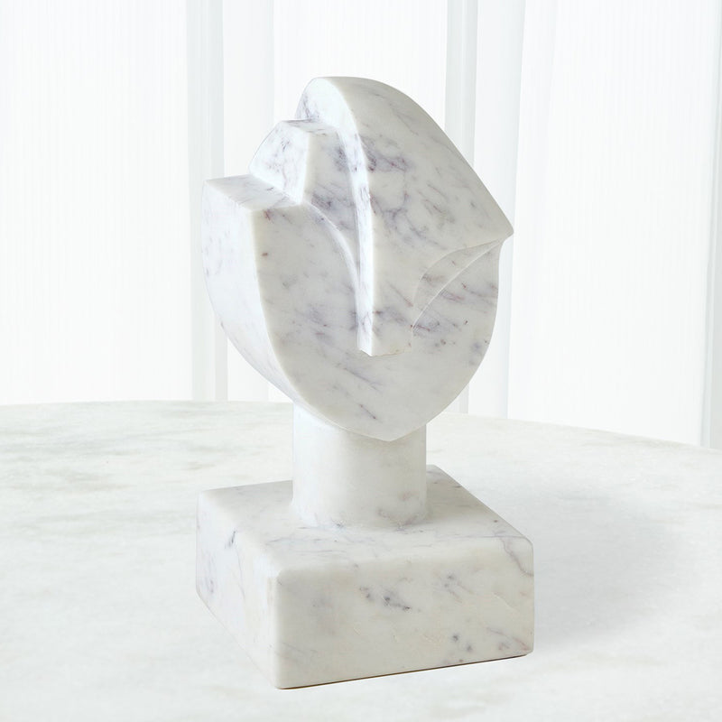 Global Views Mod Marble Portrait Bust