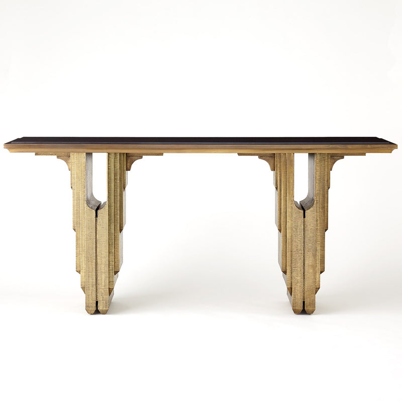 Global Views Layered Deco Console Table