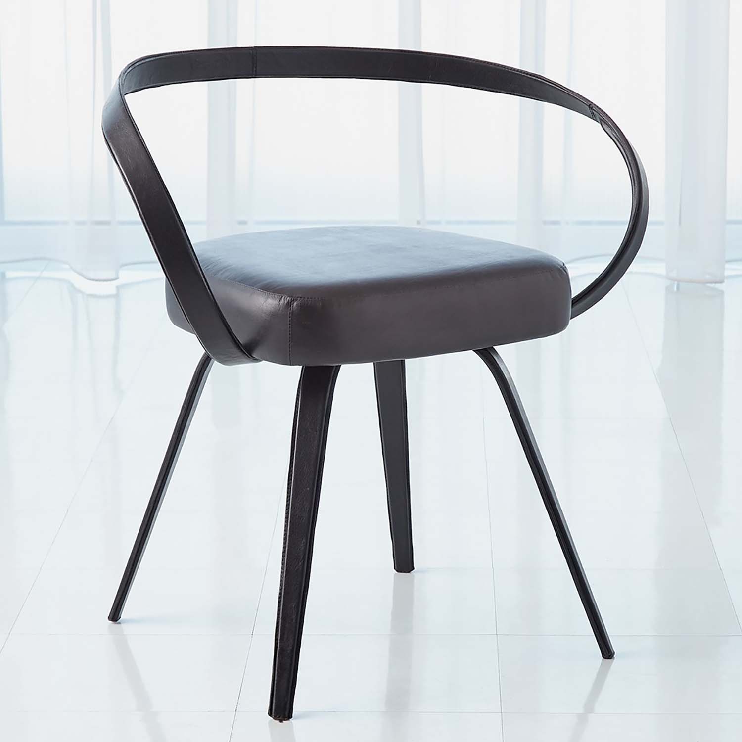 Global Views All Leather Chair