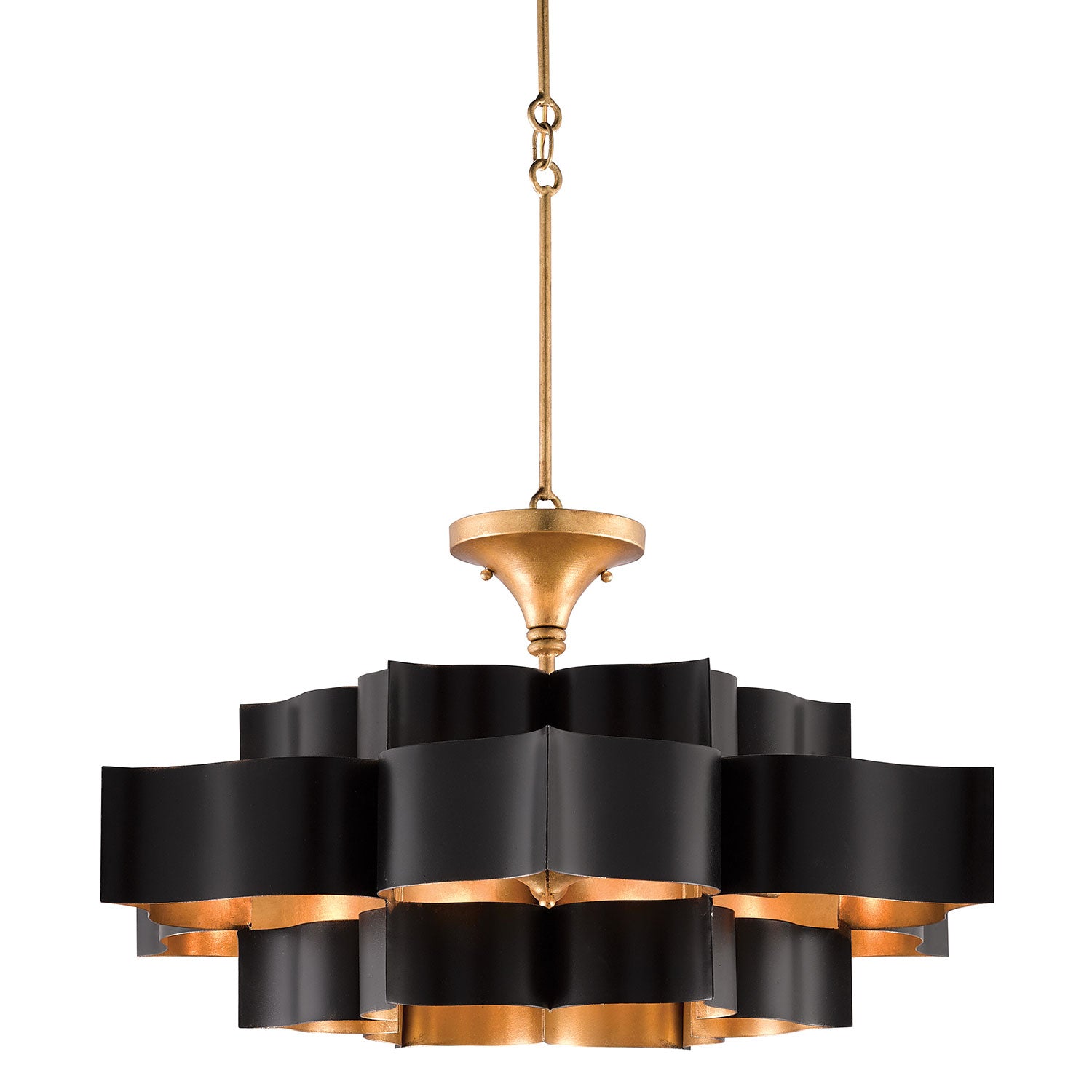 Currey & Co Grand Lotus Large Chandelier