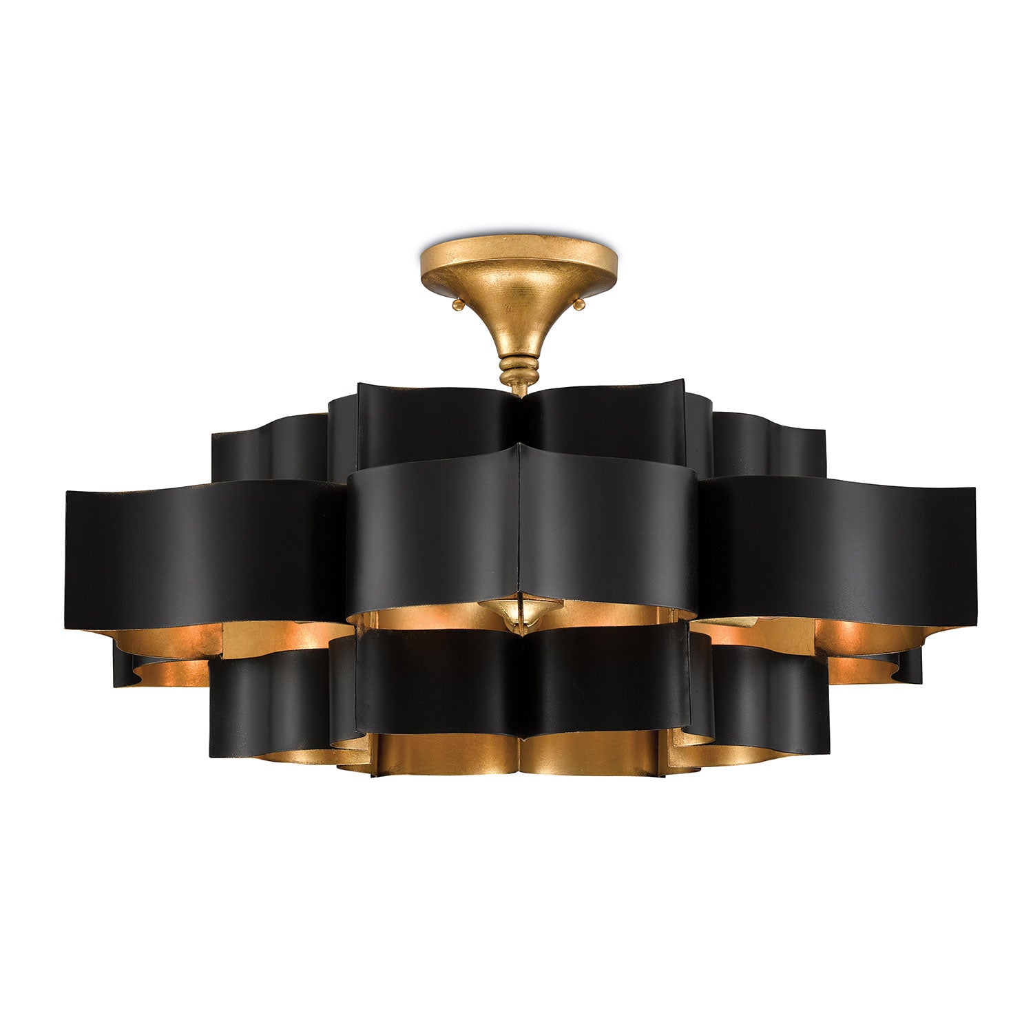 Currey & Co Grand Lotus Large Chandelier