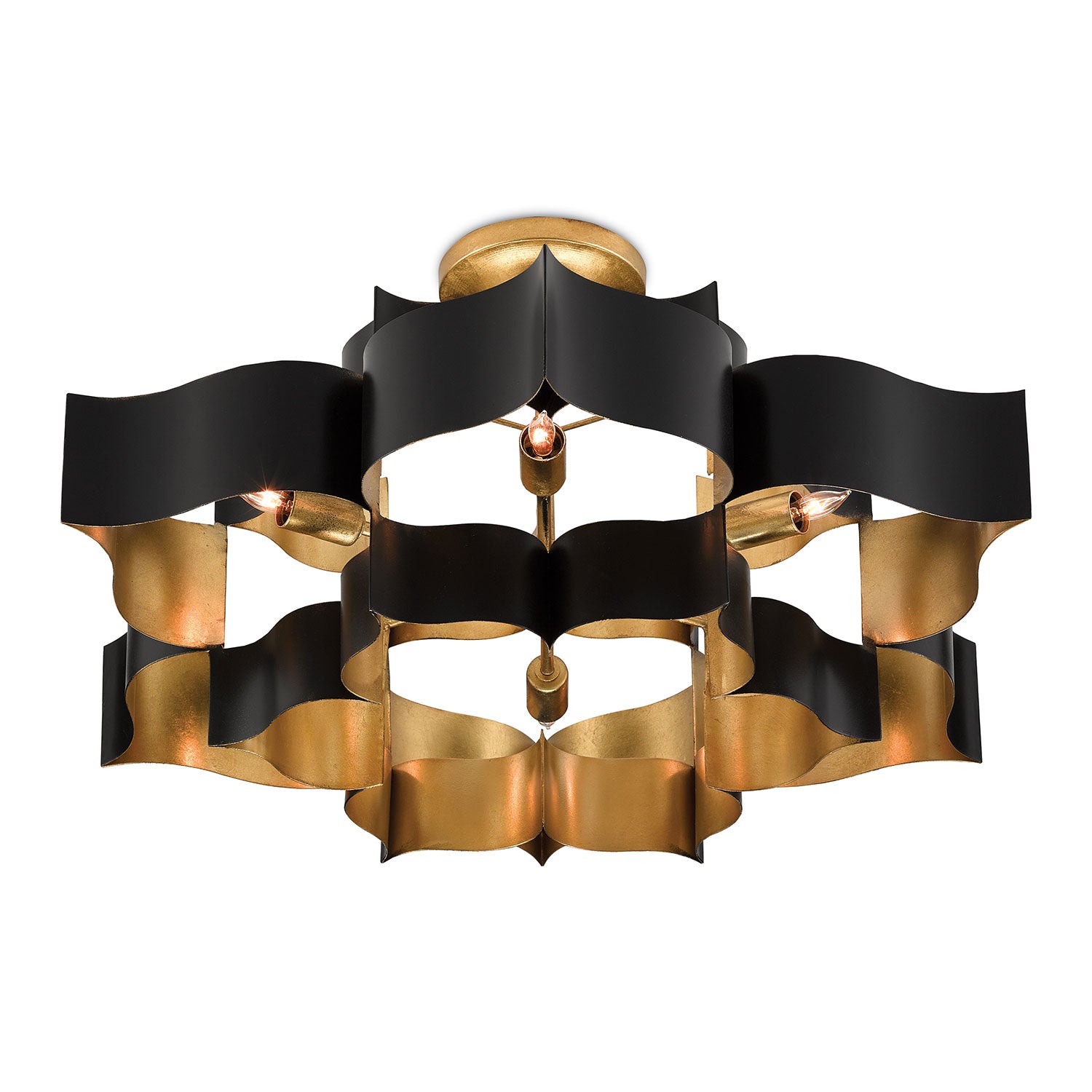 Currey & Co Grand Lotus Large Chandelier