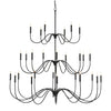 Currey & Co Tirrell 3-Tier Large Chandelier