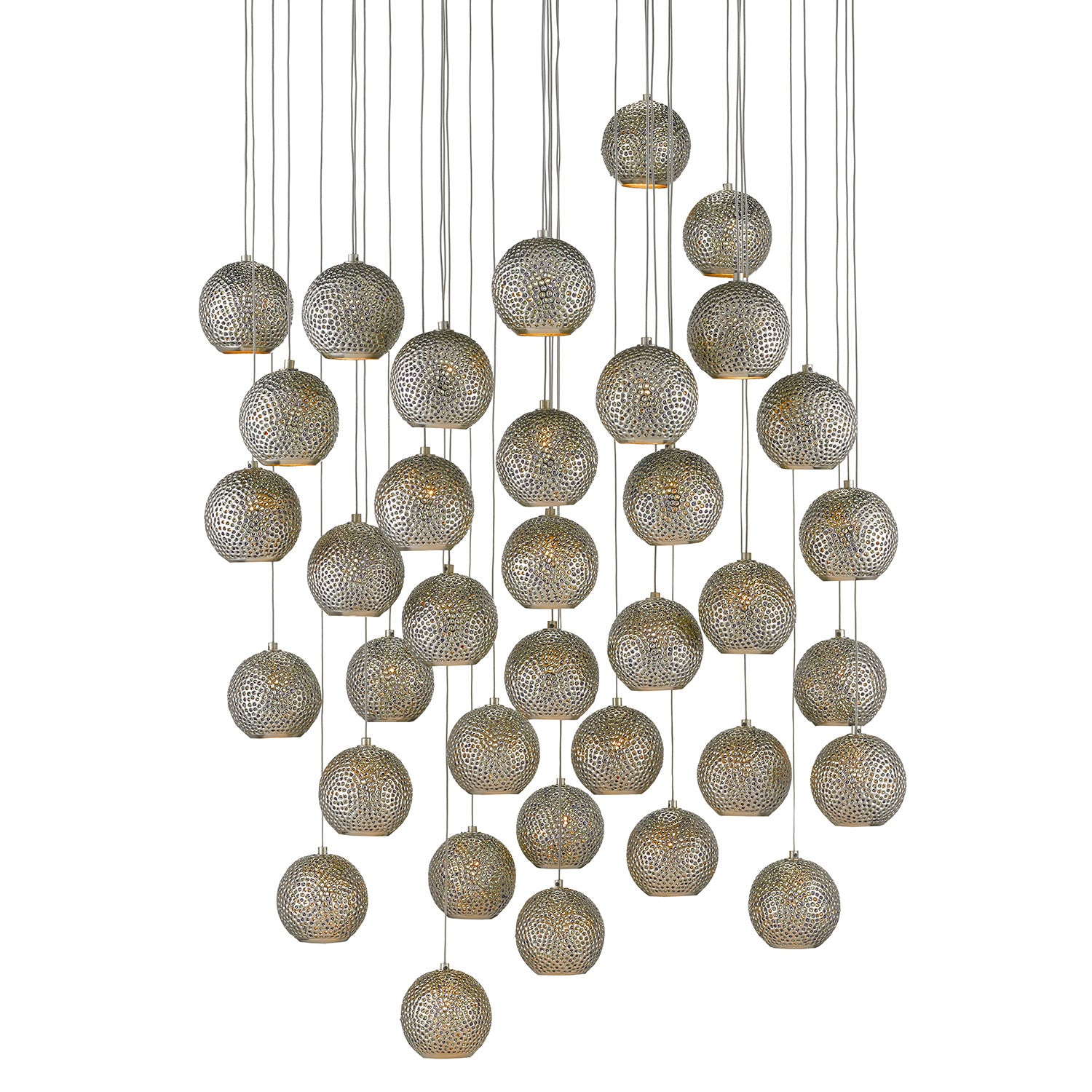 Currey & Co Giro 36-Light Multi-Drop Pendant