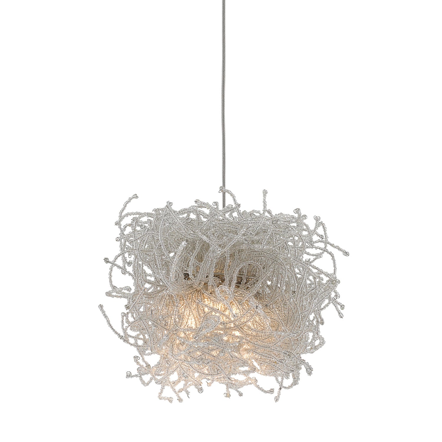 Currey & Co Birds Nest 1-Light Multi-Drop Pendant