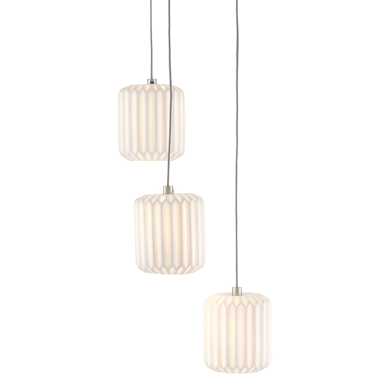 Currey & Co Dove 3-Light Multi-Drop Pendant