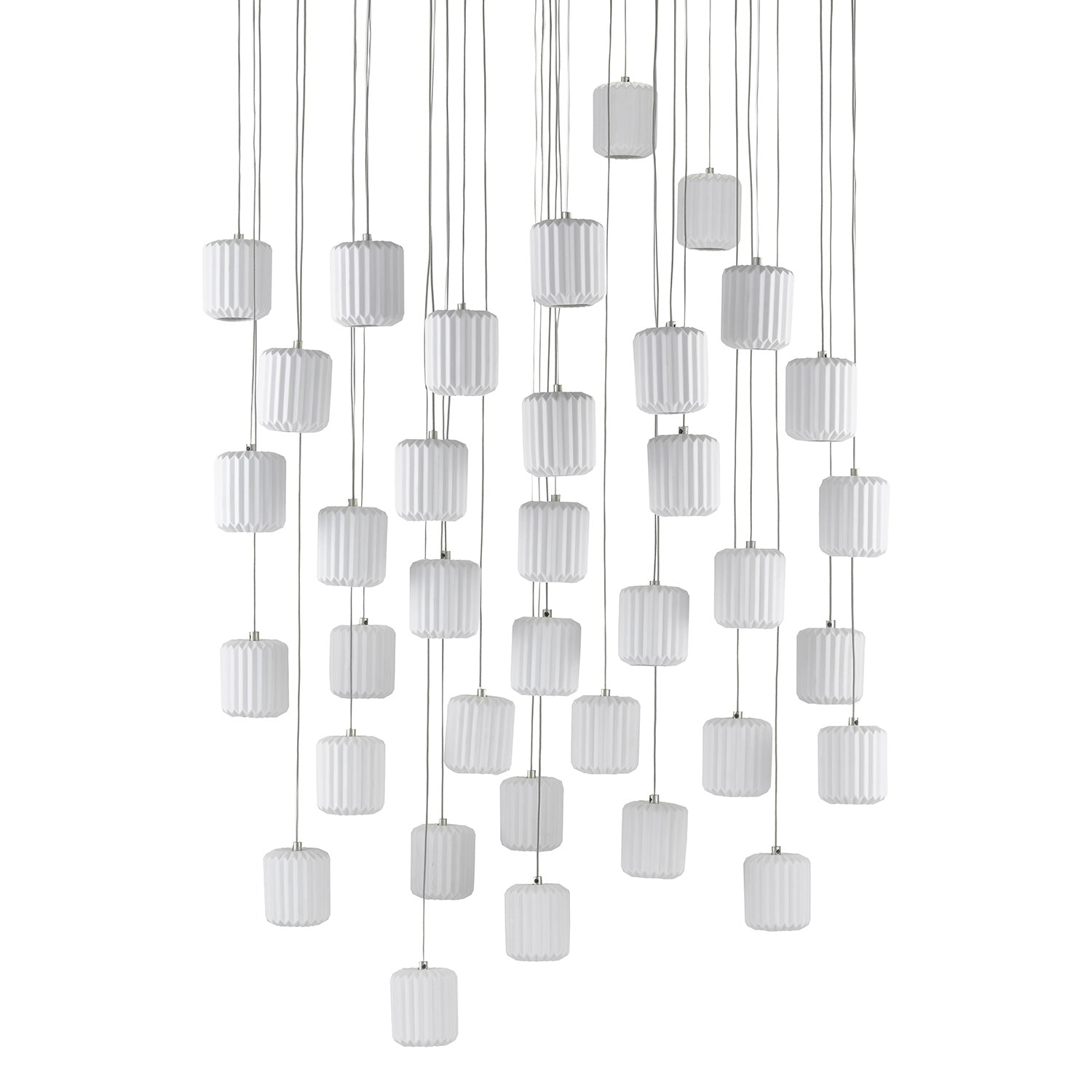 Currey & Co Dove 36-Light Multi-Drop Pendant