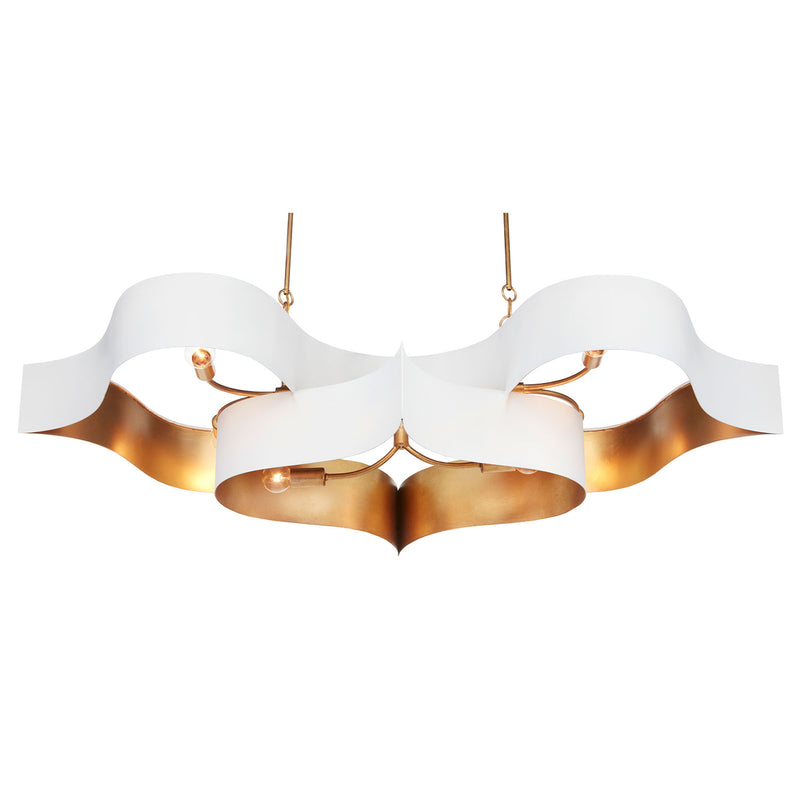 Currey & Co Grand Lotus Oval Chandelier