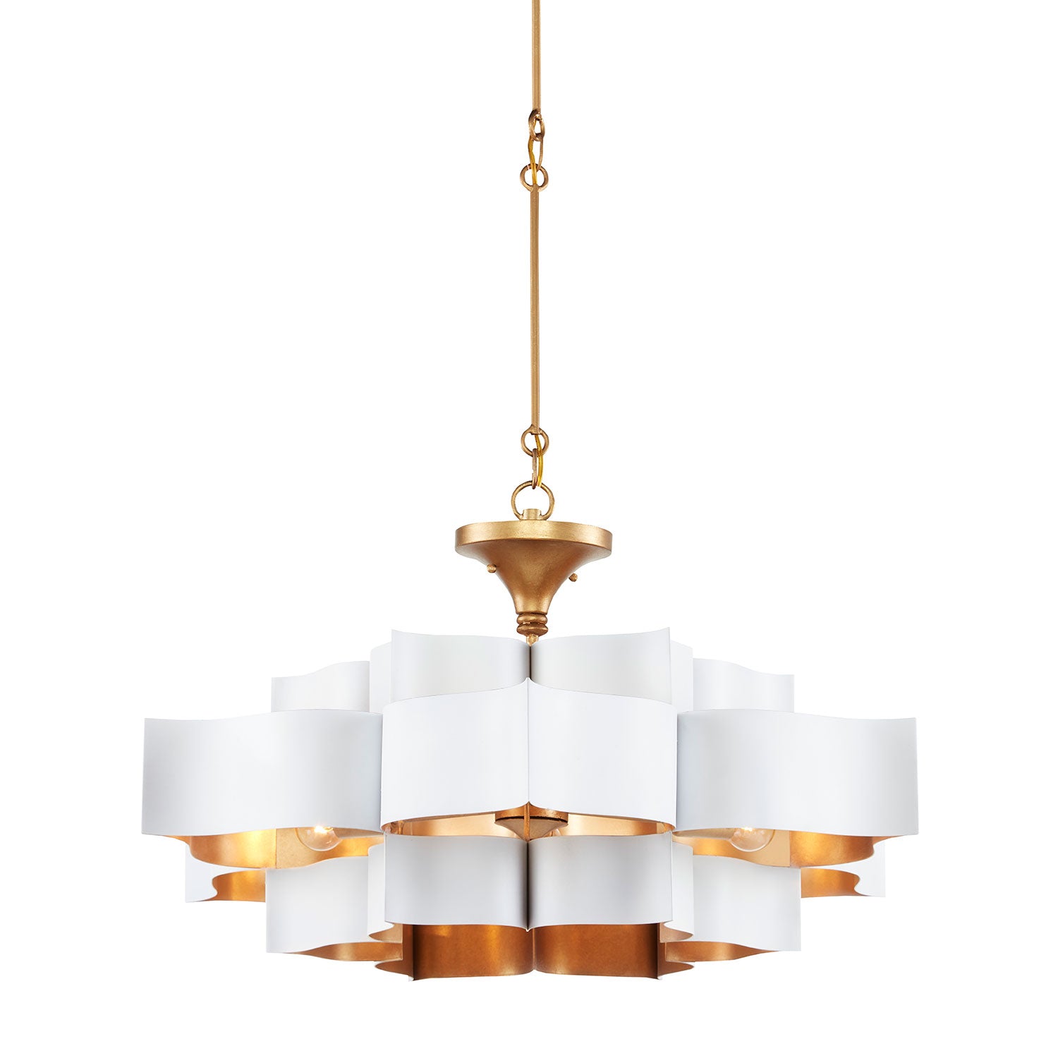 Currey & Co Grand Lotus Large Chandelier