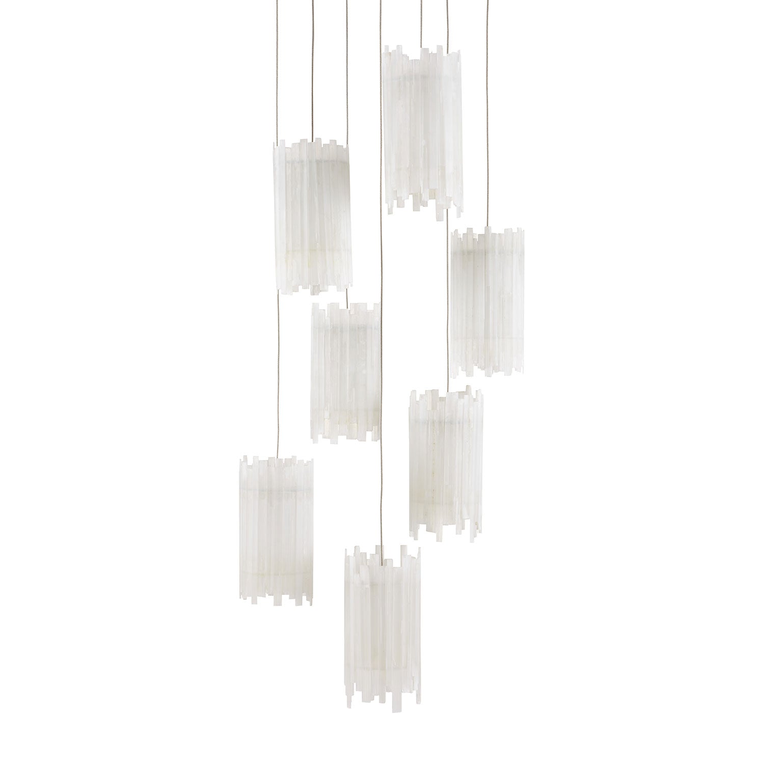 Currey & Co Escenia 7-Light Multi-Drop Pendant