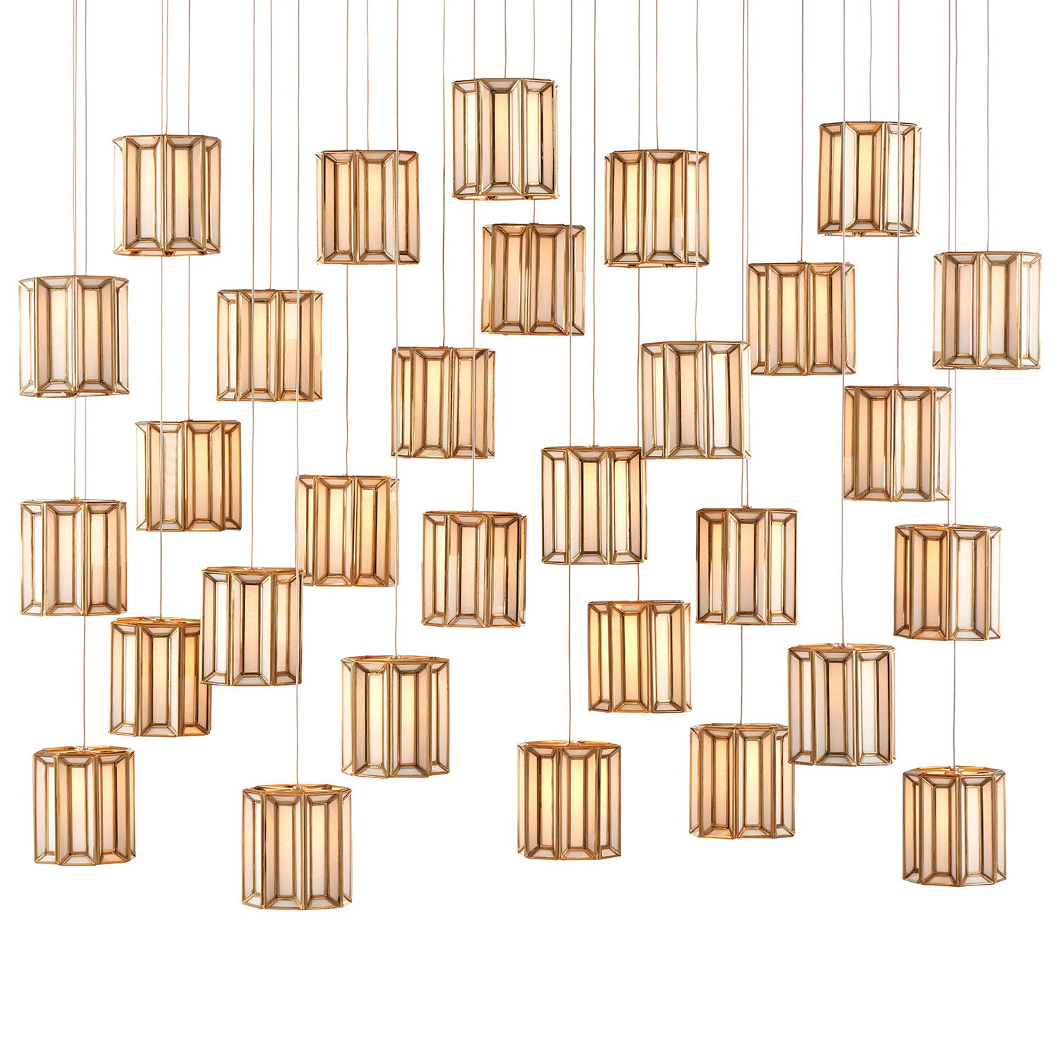 Currey & Co Daze 30-Light Multi-Drop Pendant