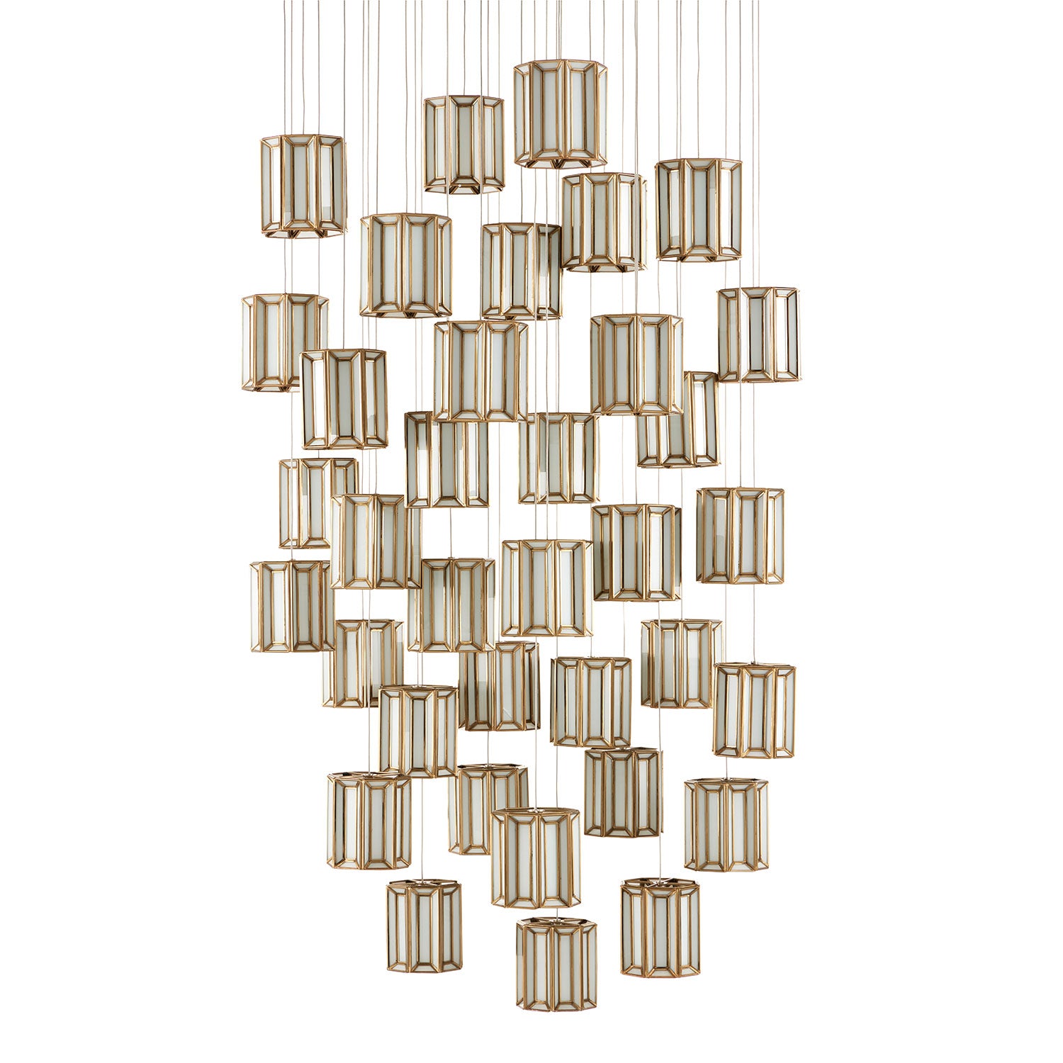 Currey & Co Daze 36-Light Multi-Drop Pendant