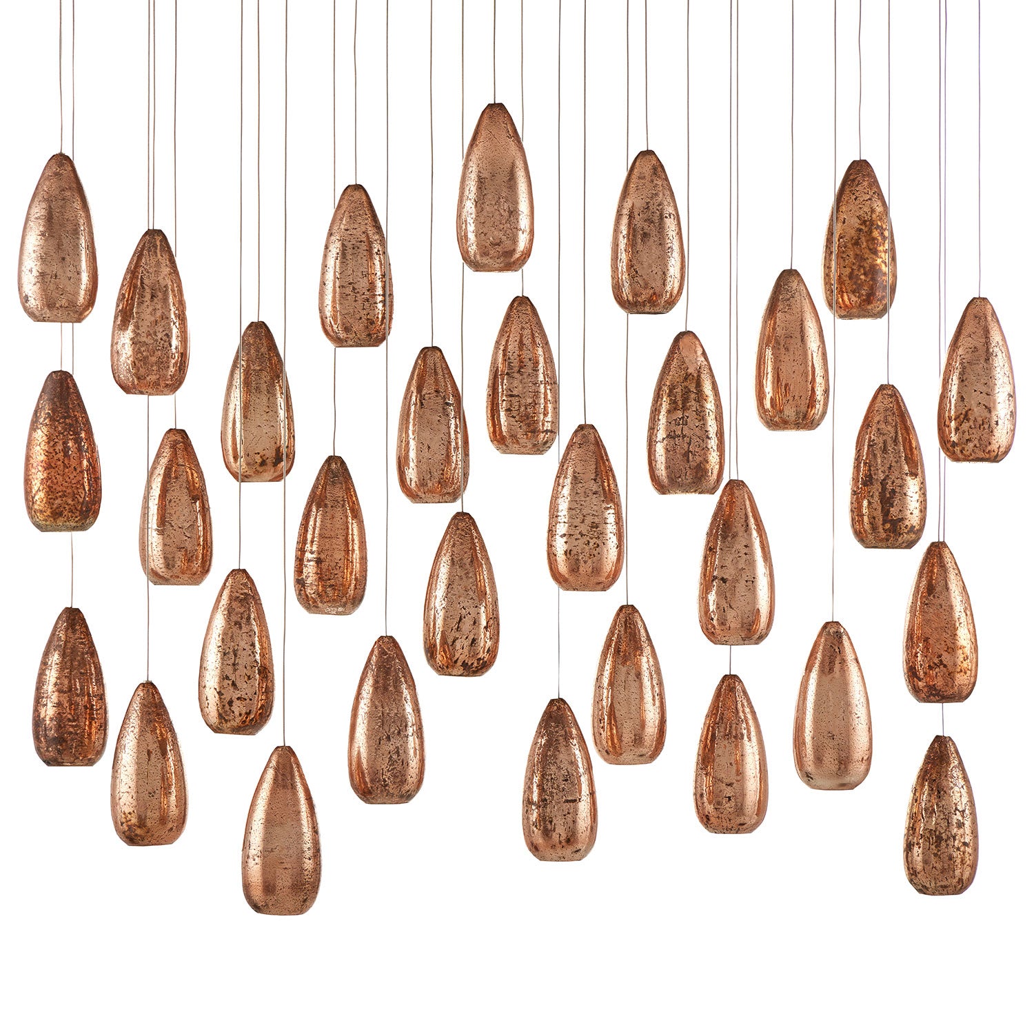 Currey & Co Rame 30-Light Multi-Drop Pendant