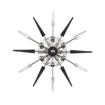 Hudson Valley Sparta Clear & Black Glass Wall Sconce - Final Sale