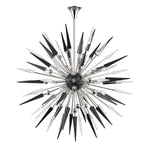 Hudson Valley Lighting Sparta Clear & Black Glass Chandelier