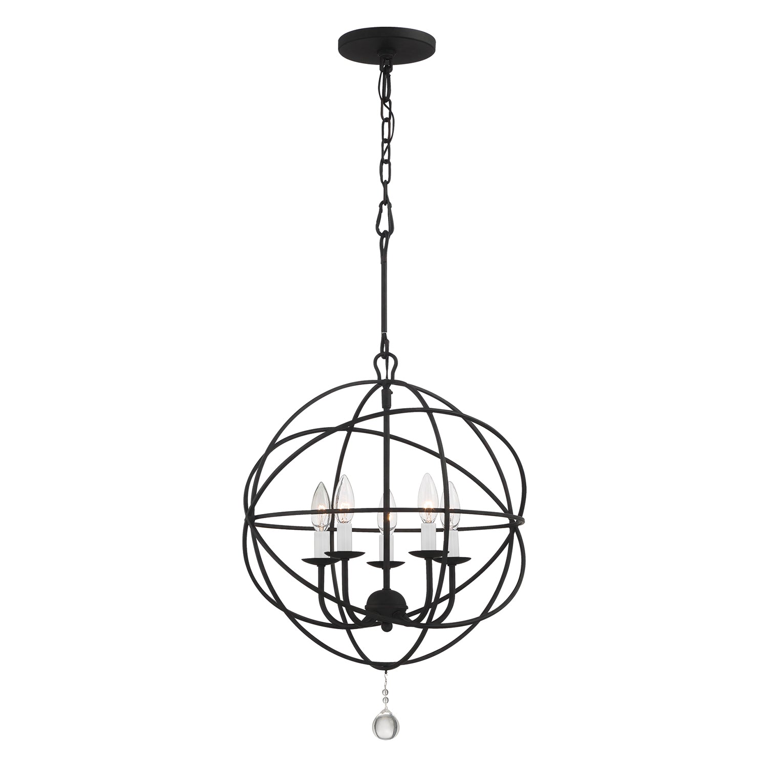 Crystorama Solaris 5-Light Mini Chandelier