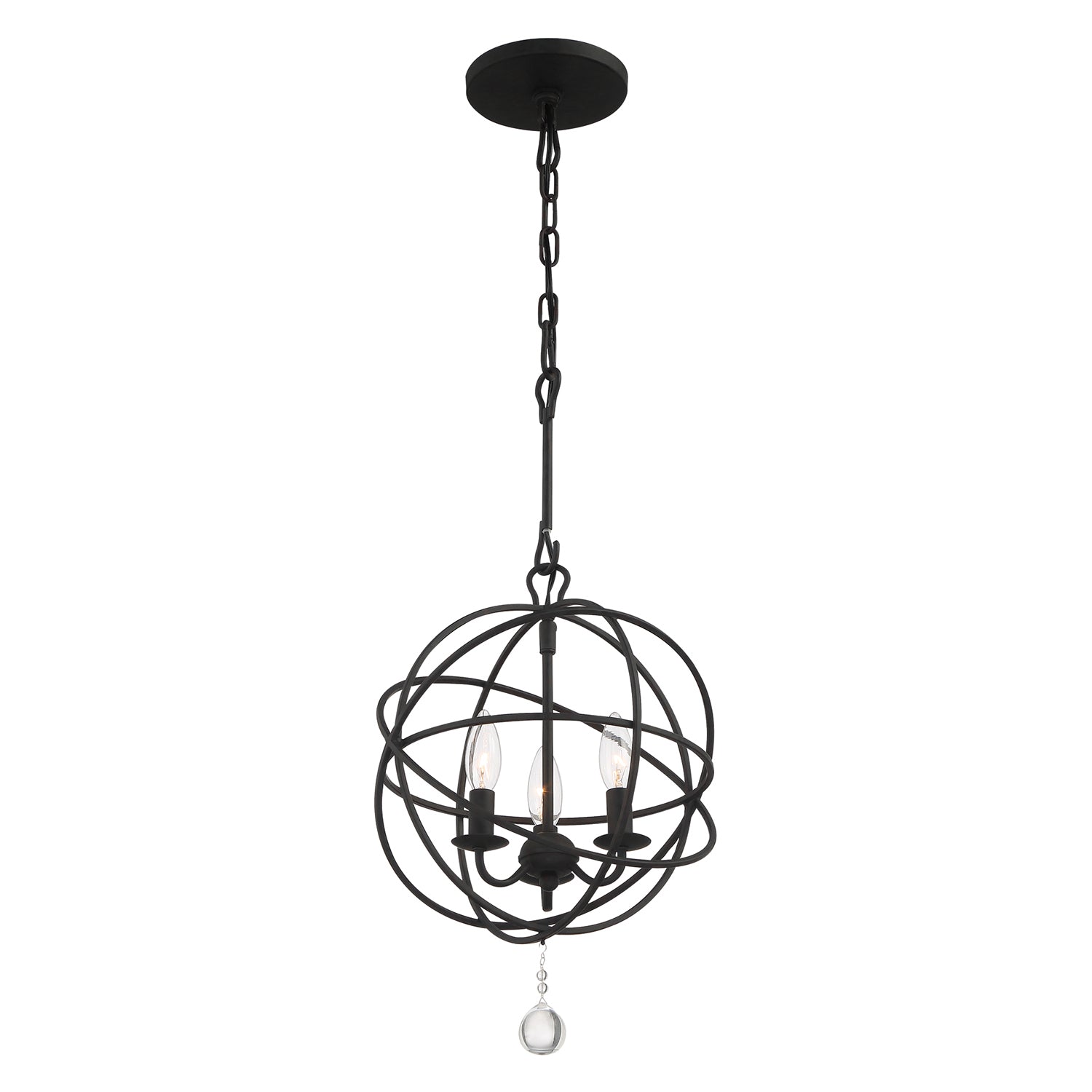Crystorama Solaris 3-Light Mini Chandelier