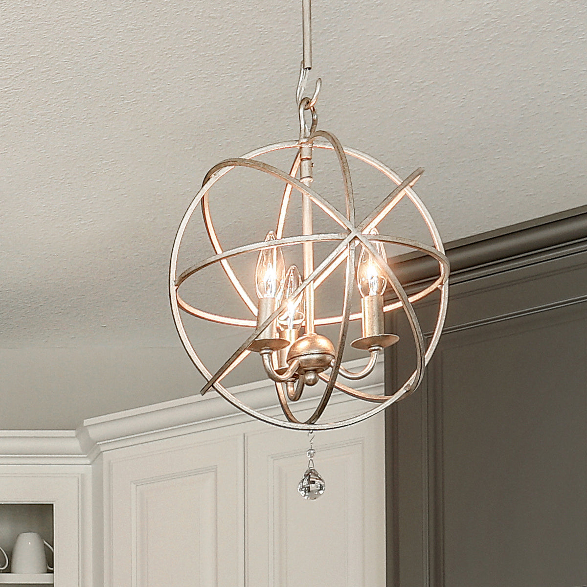 Crystorama Solaris 3-Light Mini Chandelier