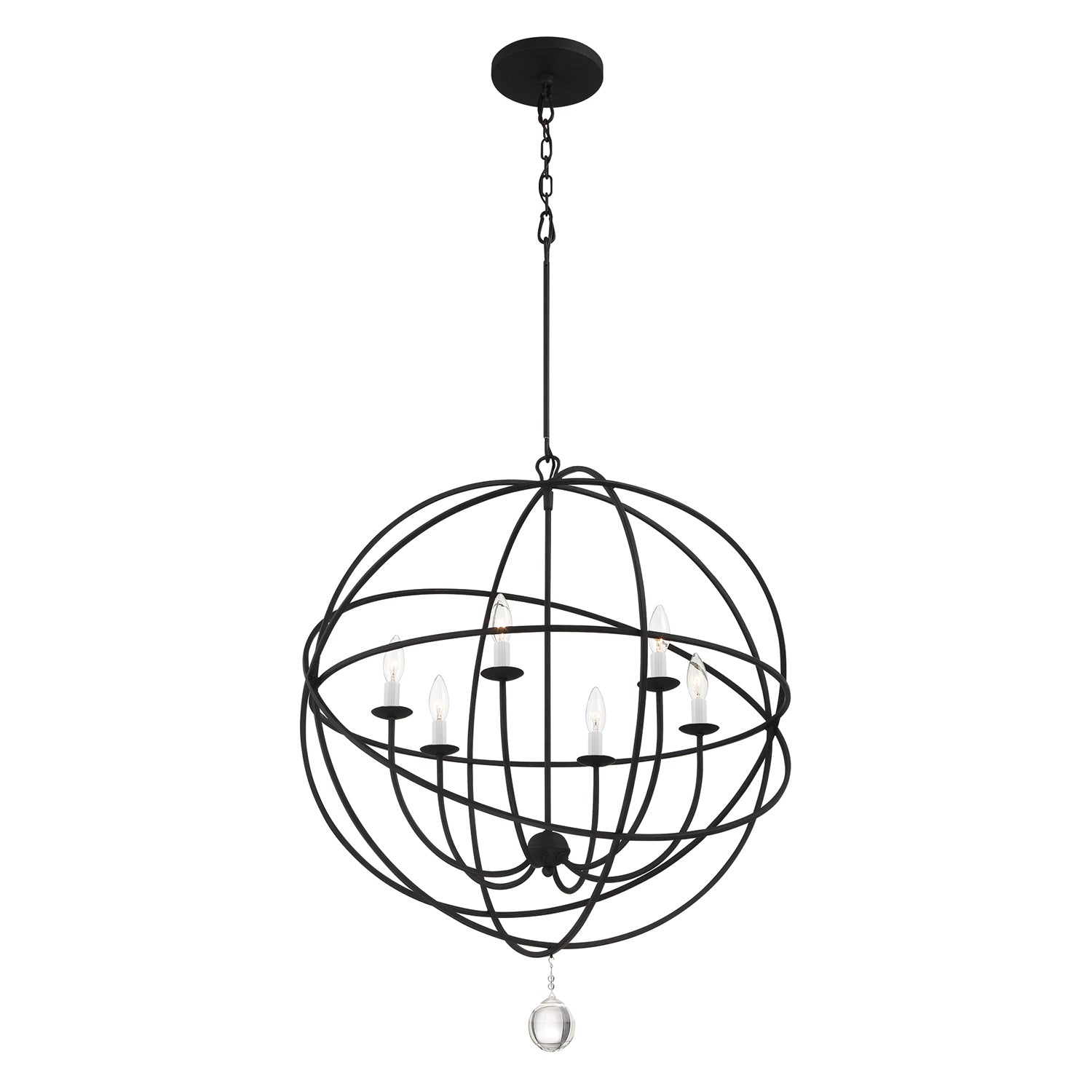 Crystorama Solaris 9226 6-Light Sphere Chandelier