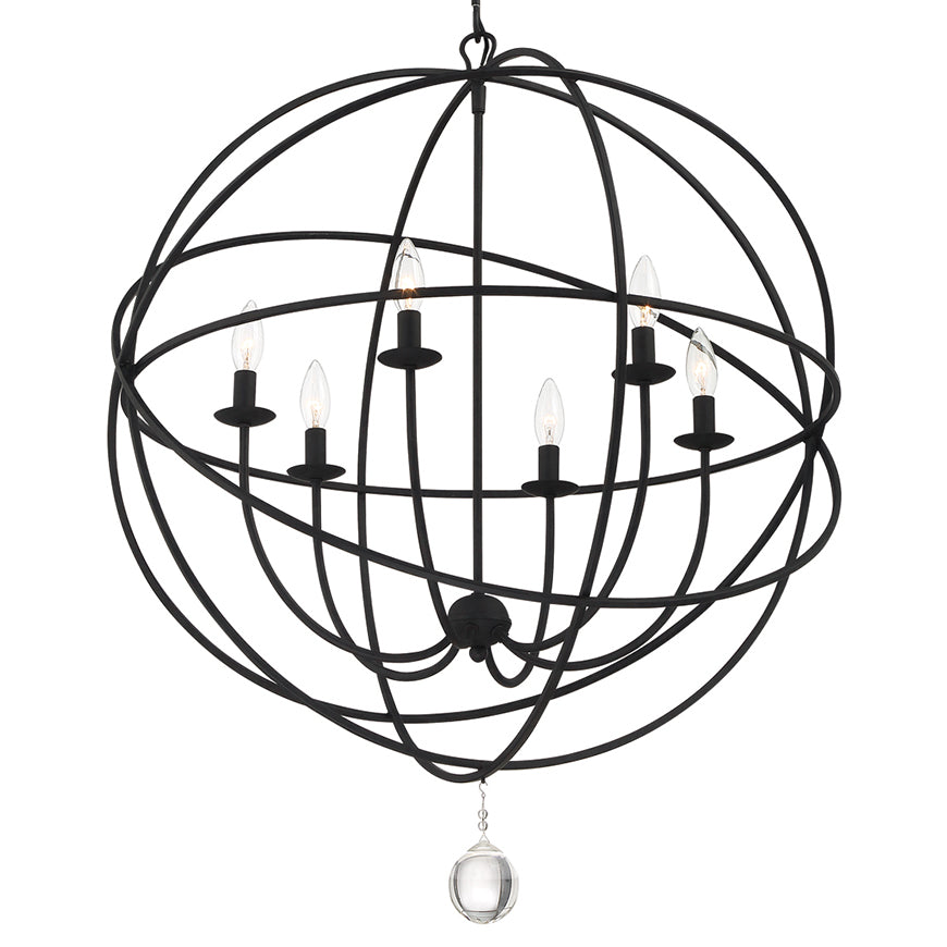 Crystorama Solaris 9226 6-Light Sphere Chandelier