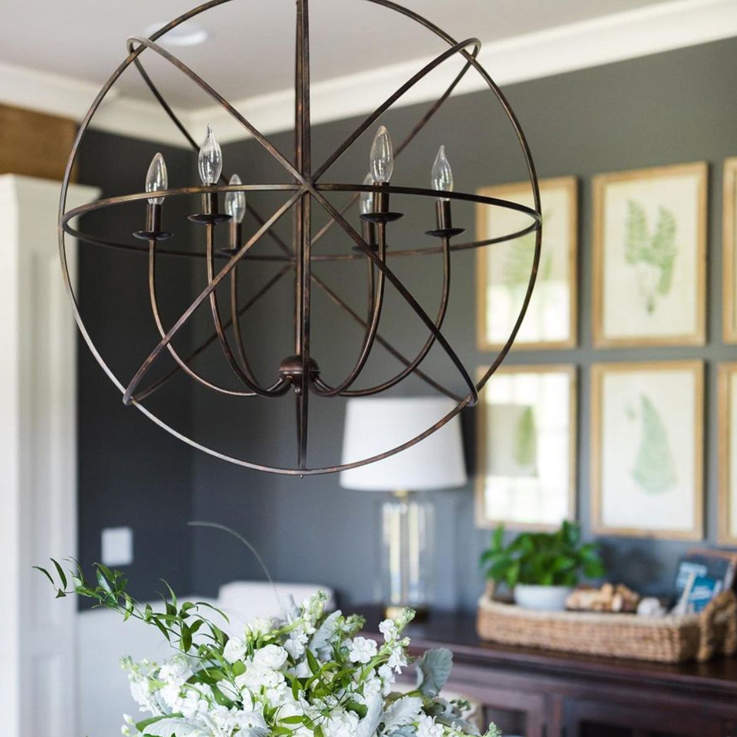 Crystorama Solaris 9226 6-Light Sphere Chandelier