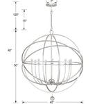 Crystorama Solaris 9-Light Sphere Chandelier
