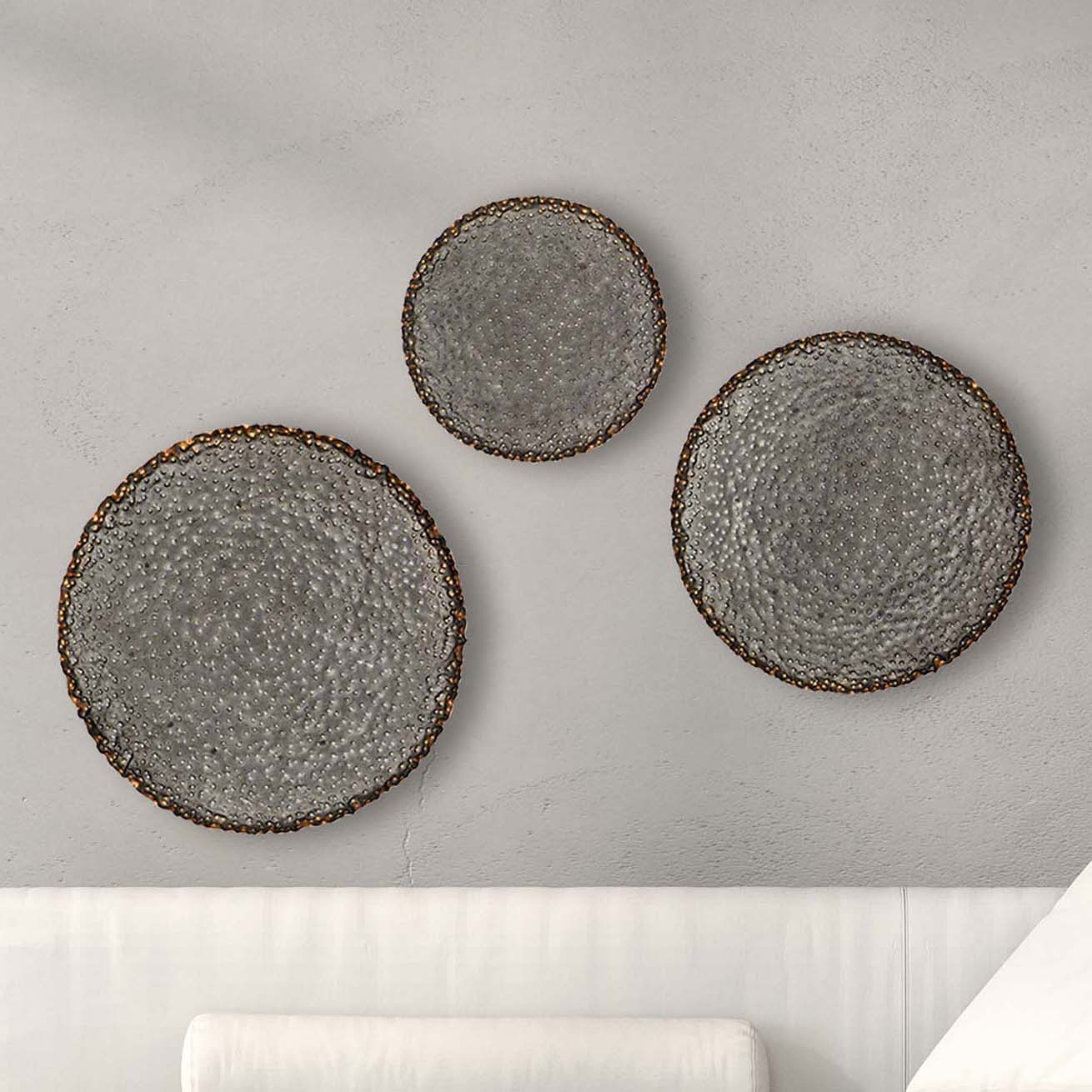 Metal Play Wall Sculpture Set of 3