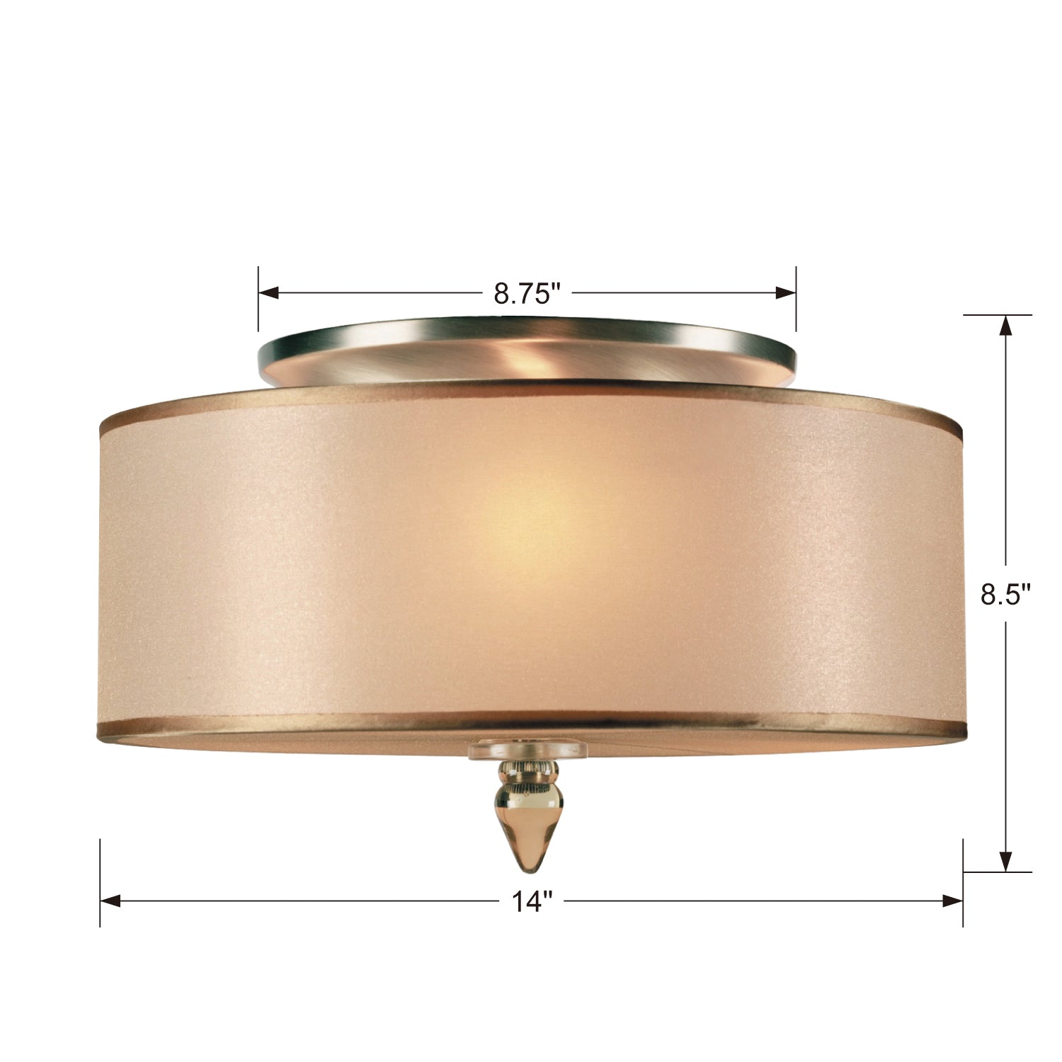 Crystorama Luxo Flush Ceiling Mount