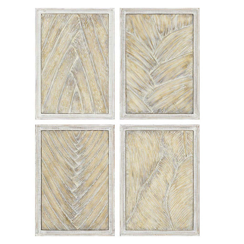 Palm Fronds Framed Art Set of 4