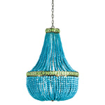 Currey & Co Hedy Turquoise Chandelier - Final Sale