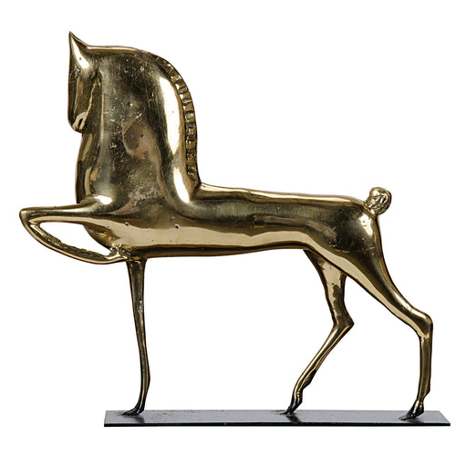 Noir Horse On Stand Decorative Object