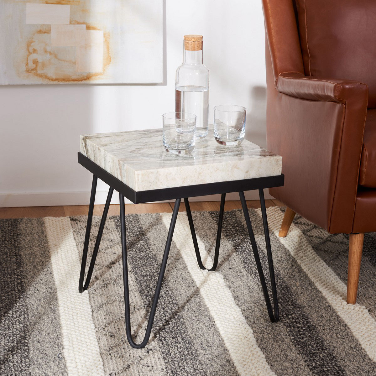 Bernard Stone Top Accent Table