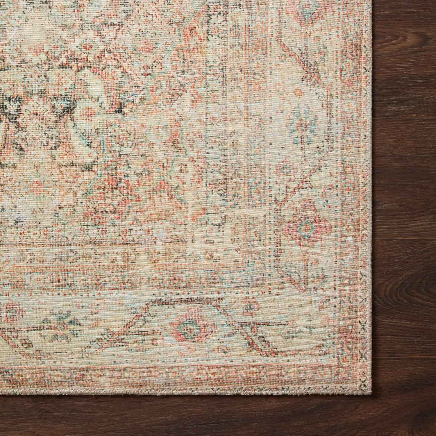 Loloi Adrian Natural/Apricot Power Loomed Rug
