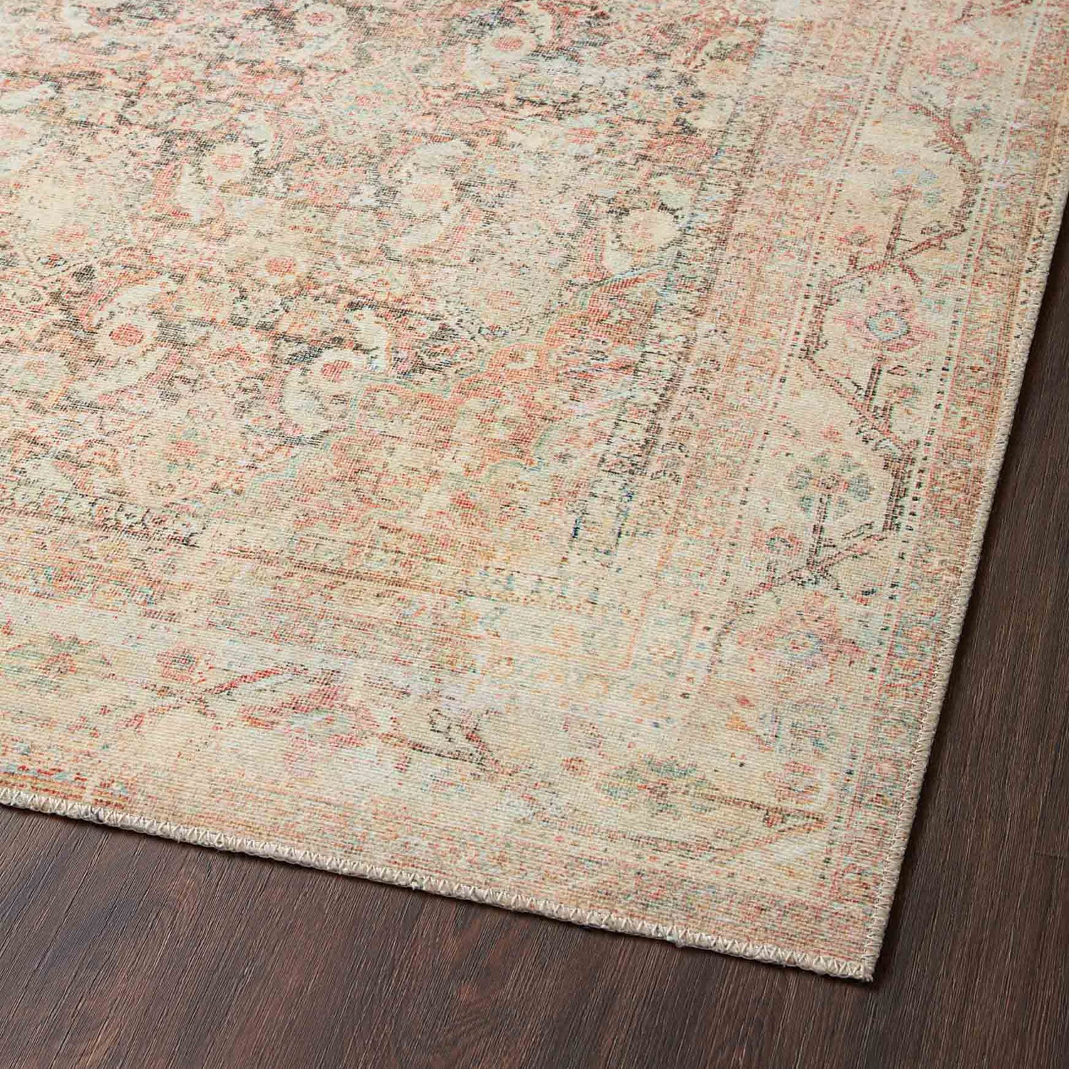 Loloi Adrian Natural/Apricot Power Loomed Rug