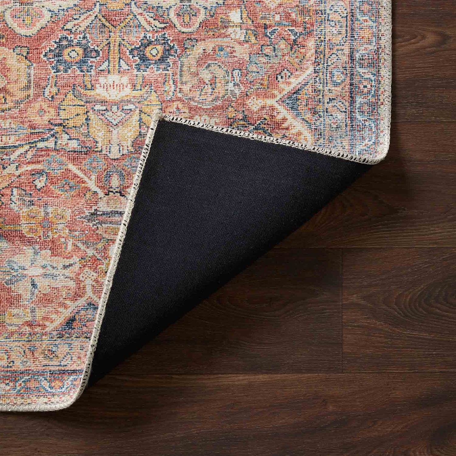 Loloi Adrian Rust/Denim Power Loomed Rug