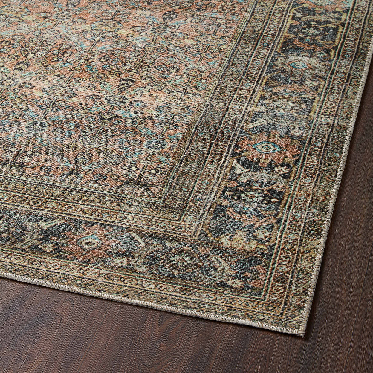 Loloi Adrian Terracotta/Multi Power Loomed Rug