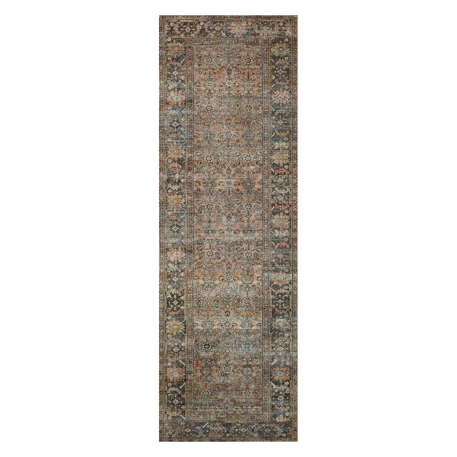 Loloi Adrian Terracotta/Multi Power Loomed Rug