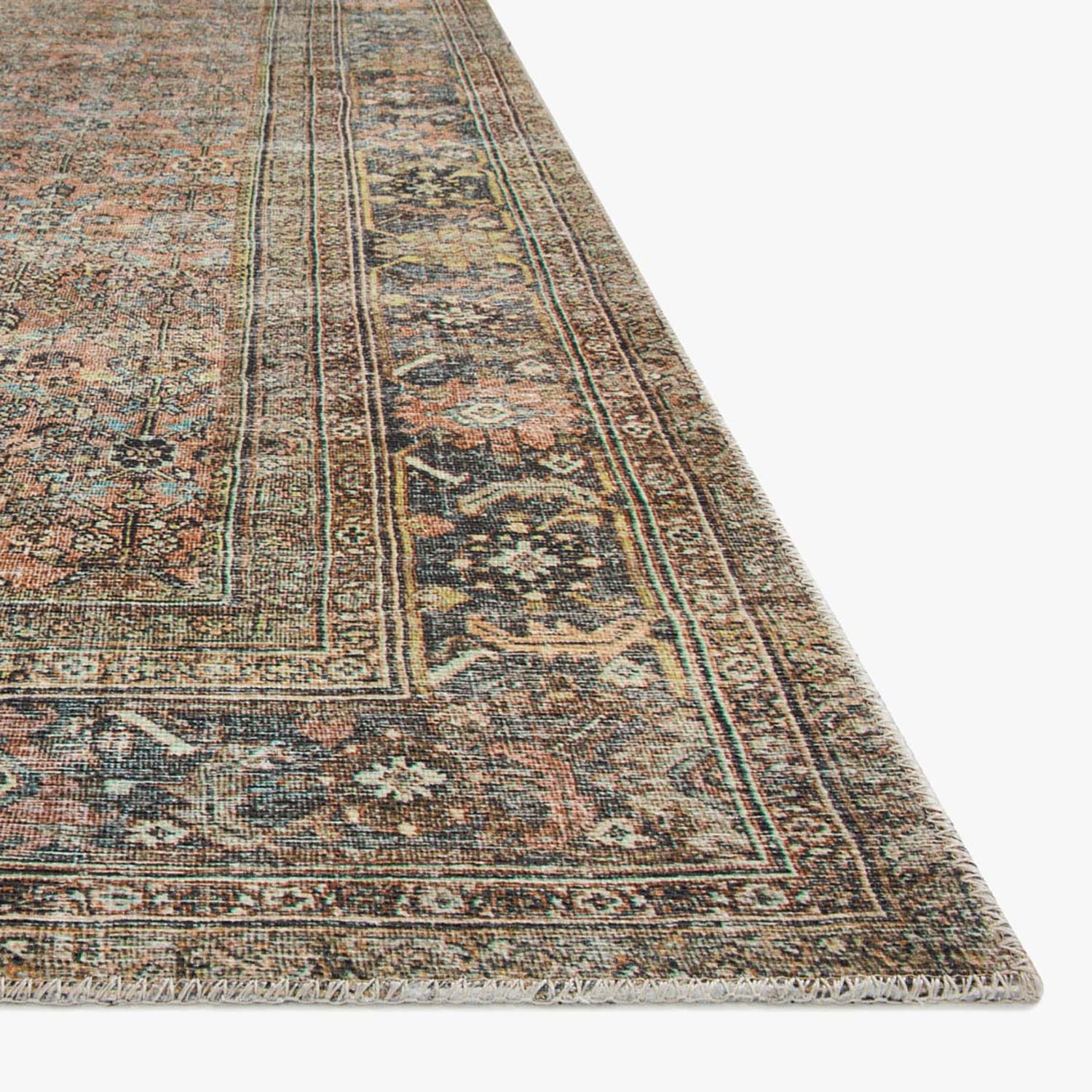 Loloi Adrian Terracotta/Multi Power Loomed Rug