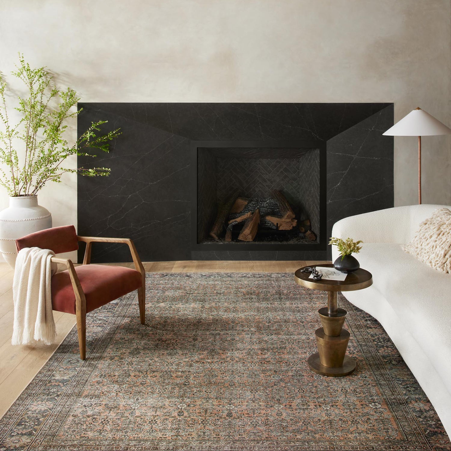 Loloi Adrian Terracotta/Multi Power Loomed Rug