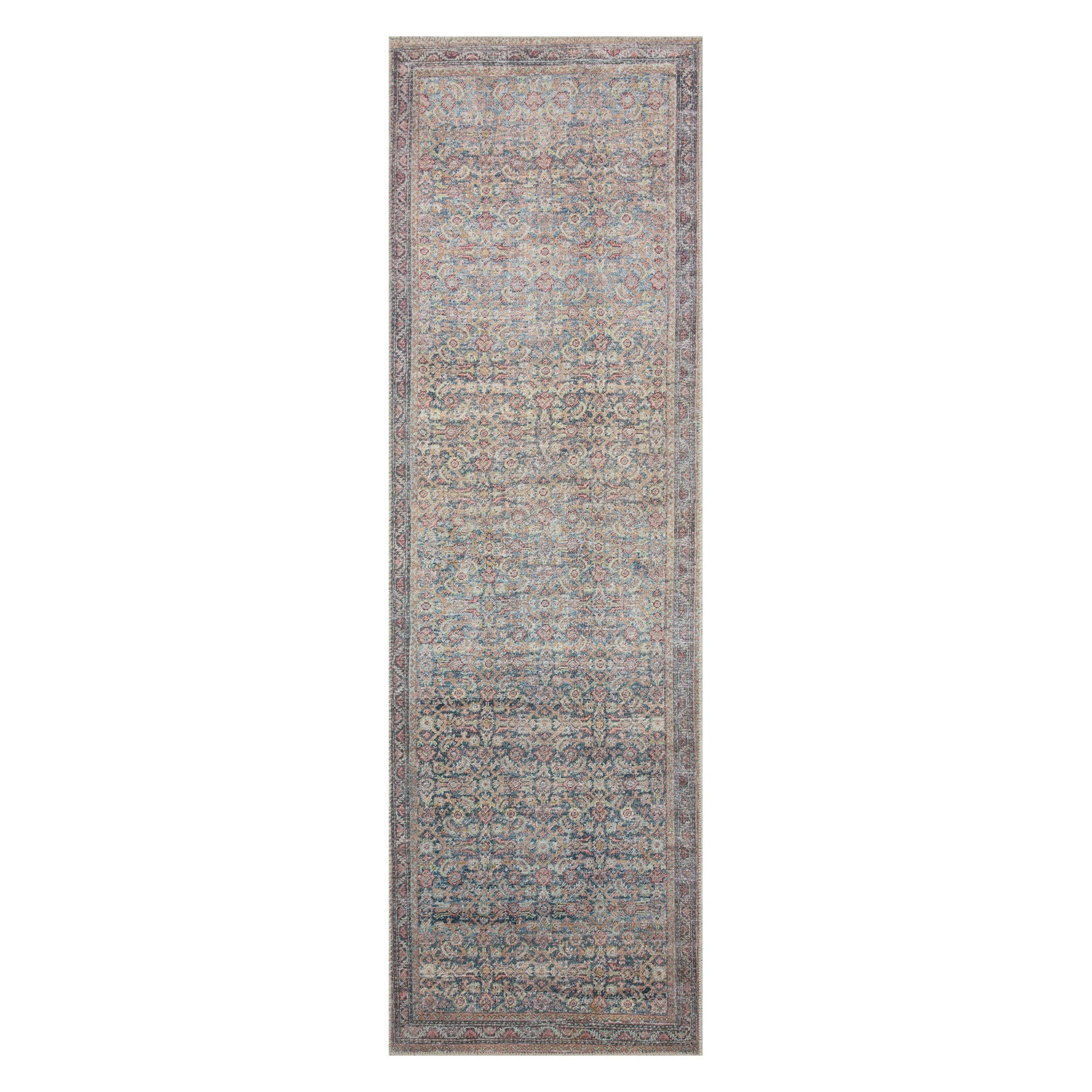 Loloi Adrian Denim/Multi Power Loomed Rug