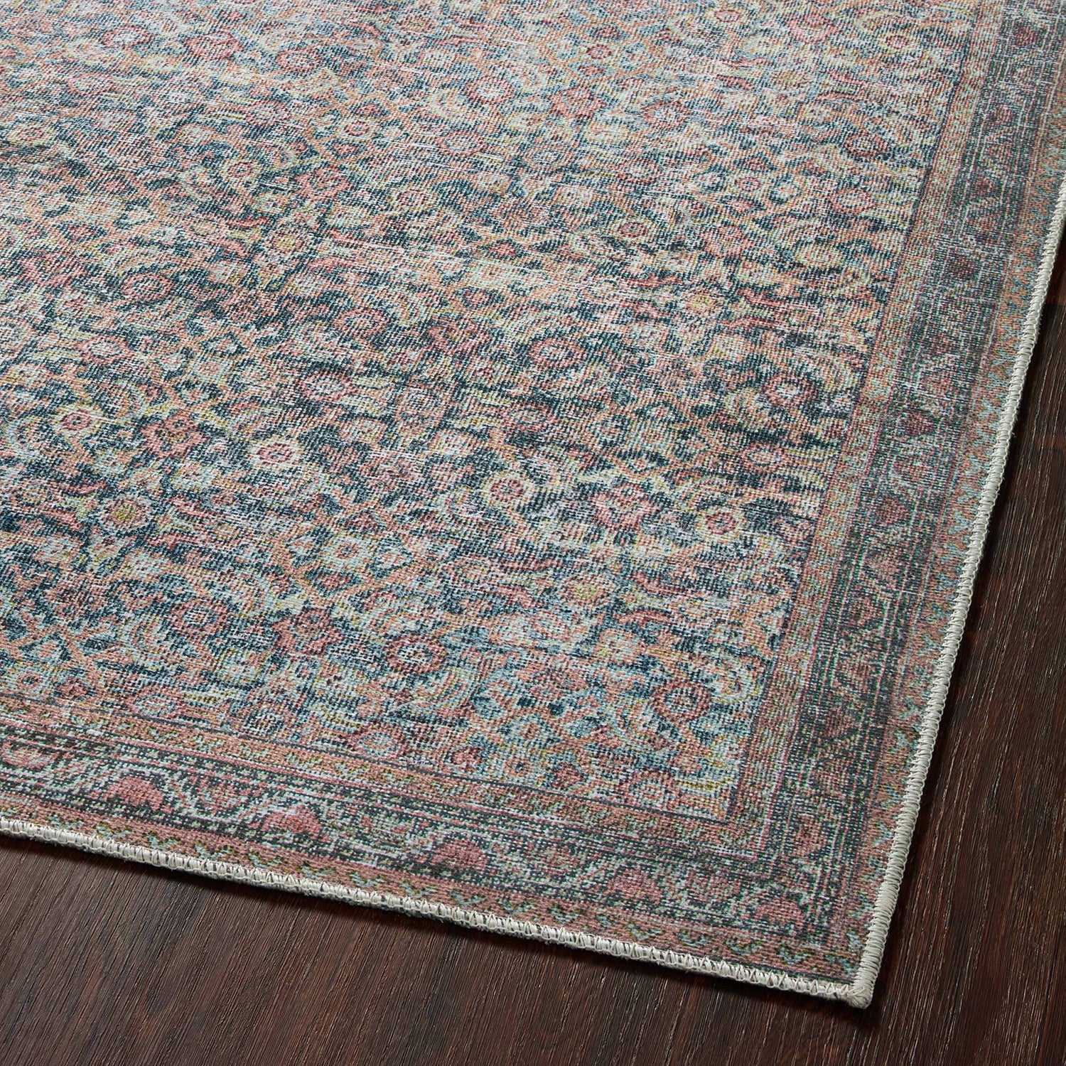 Loloi Adrian Denim/Multi Power Loomed Rug