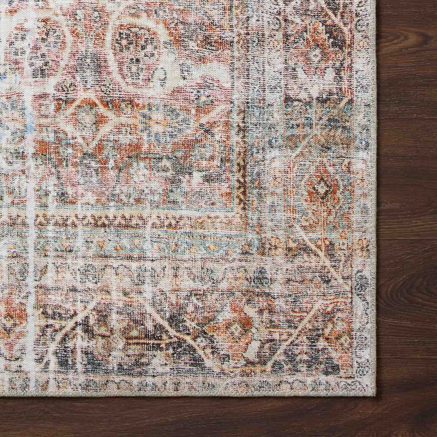 Loloi Adrian Sunset/Charcoal Power Loomed Rug