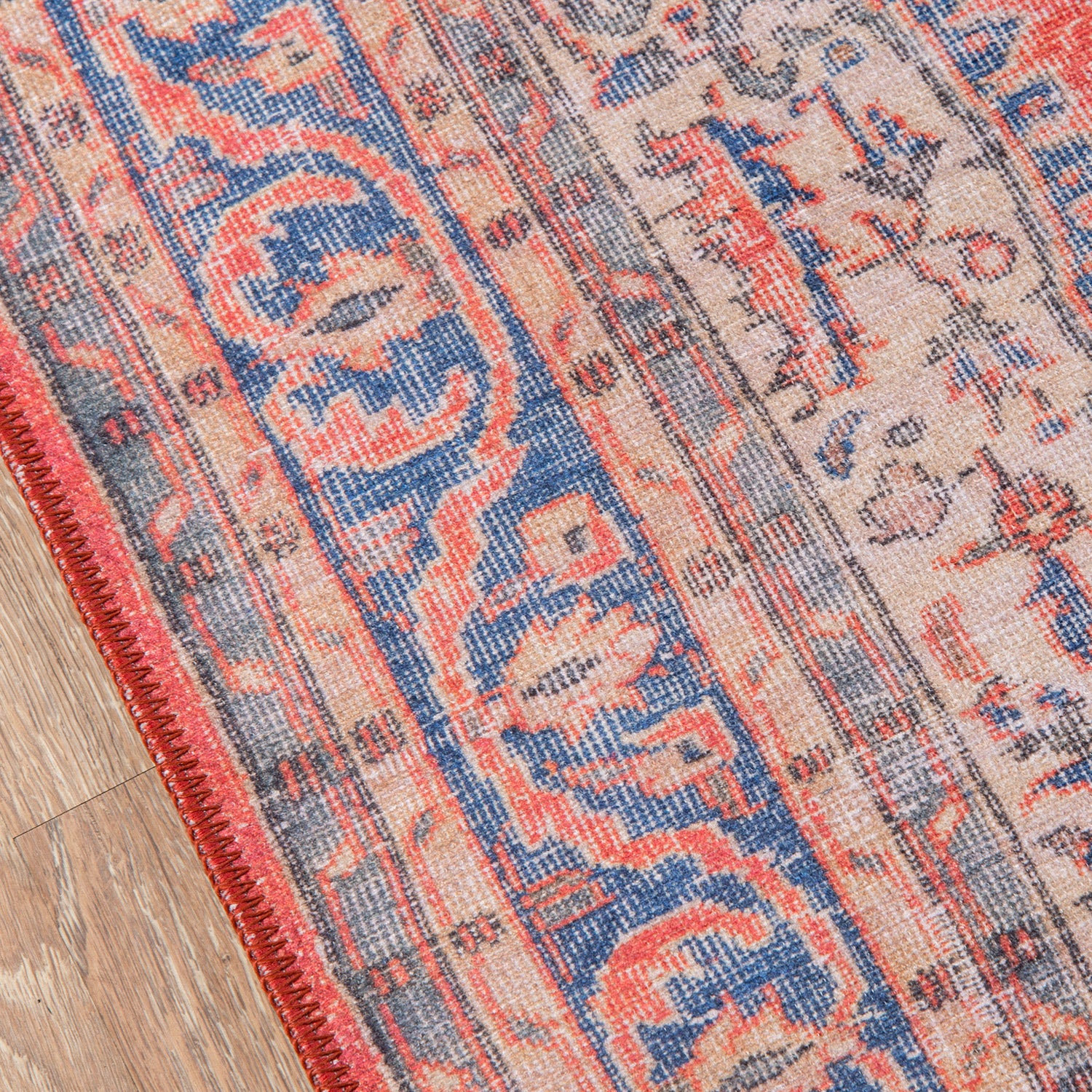 Aarav Pompei Machine Made Rug - Paynes Gray