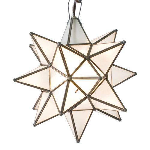 Worlds Away Star Frosted Chandelier