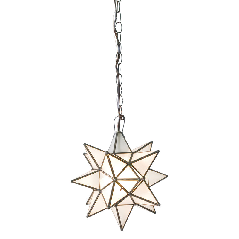 Worlds Away Star Frosted Chandelier