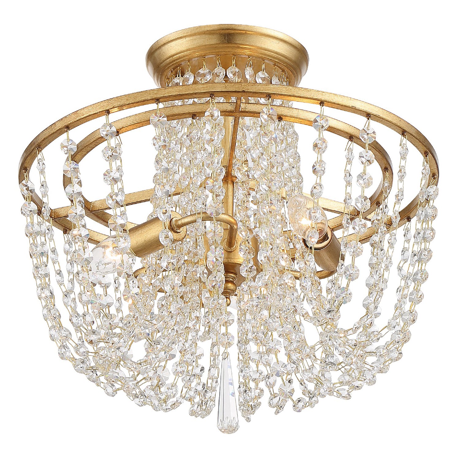 Crystorama Arcadia Semi Flush Ceiling Mount