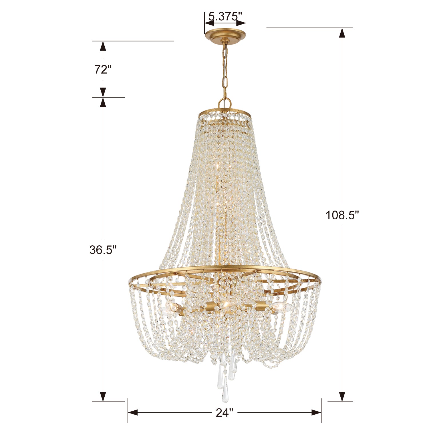 Crystorama Arcadia 9-Light Chandelier