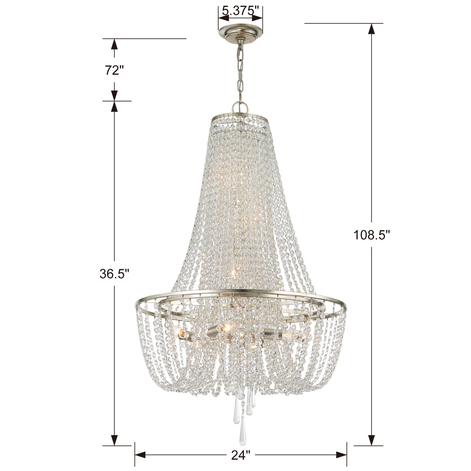 Crystorama Arcadia 9-Light Chandelier