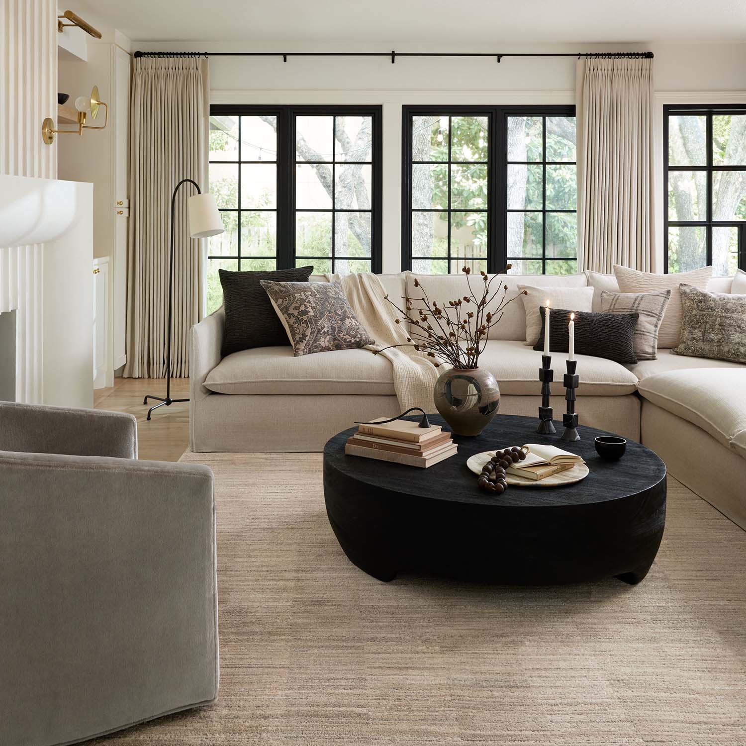 Loloi Arden Natural/Pebble Power Loomed Rug