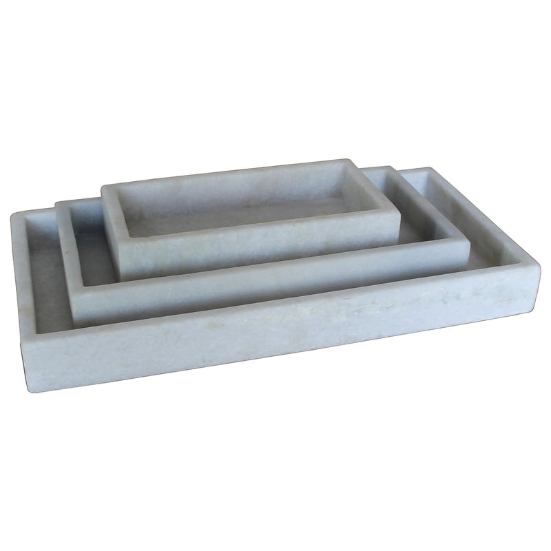 Pembroke Rectangular Nesting Tray Set of 3 Paynes Gray